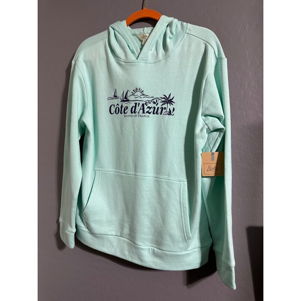 Bixby boys Mint Cote d'Azur Hoodie Size 16/18 XL NWT